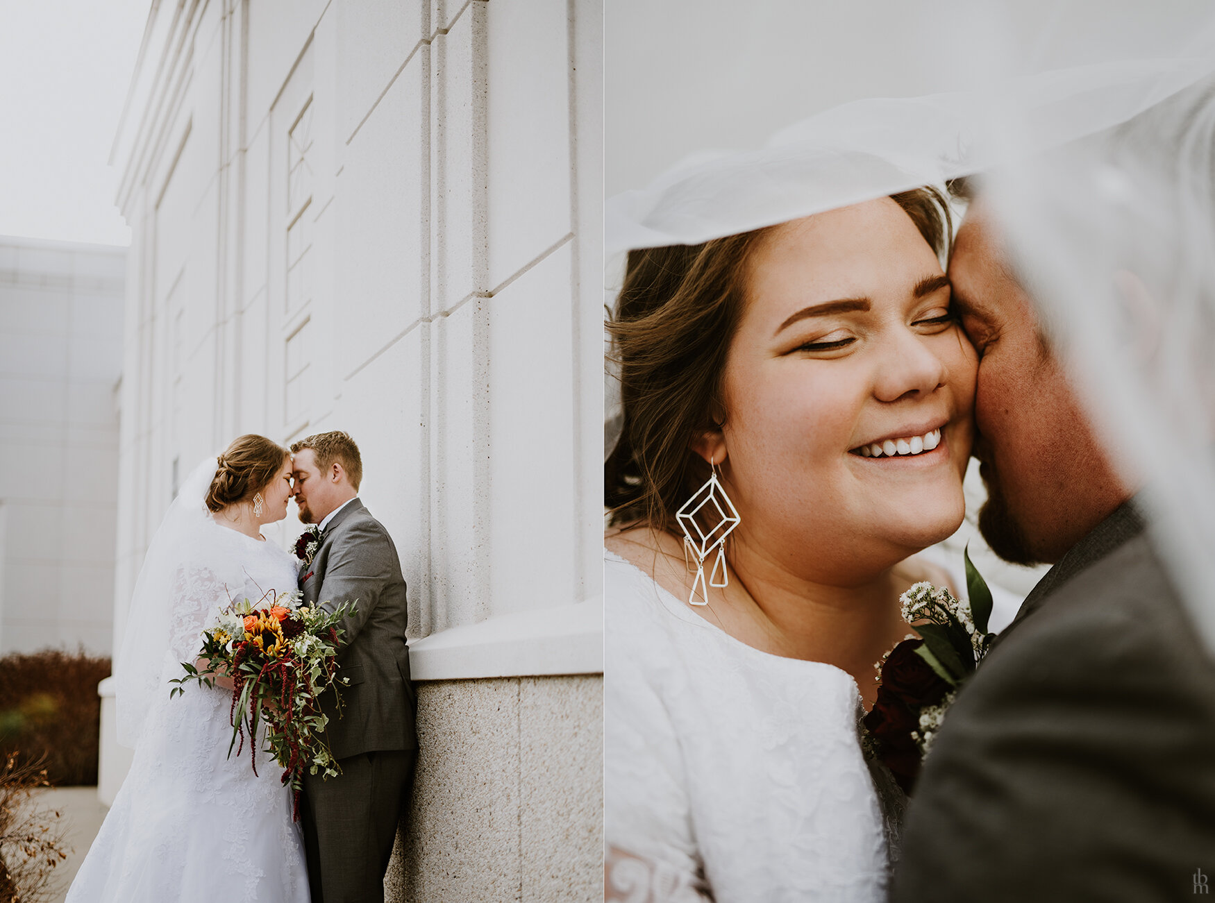 Wedding day laughter